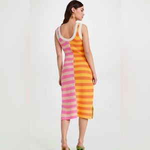 Staud Seashore Dress Capri Stripe Multi Size M